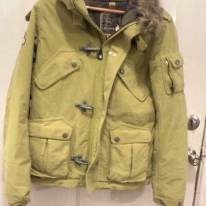 Burton Lime Green Hooded Jacket